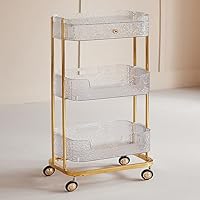 希少 アクリル×ガラス 収納 キャスター付きワゴン ゴールド 店舗什器 41+KccWSdkL._SS200_.jpg